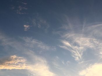 Low angle view of cloudy sky