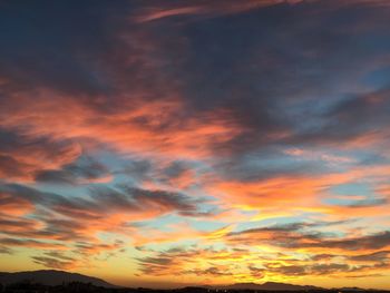 Low angle view of dramatic sky