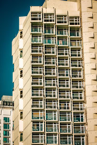 Low angle view of building against clear sky