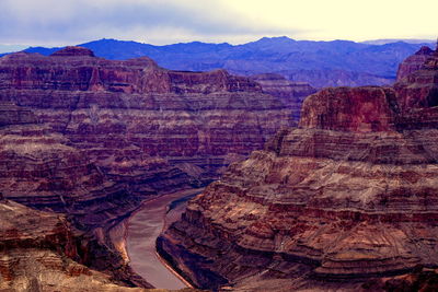 Scenic view of rock formations