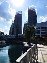 Modern buildings against sky