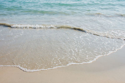 High angle view of beach