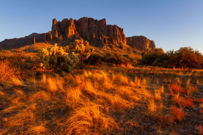 Sunset in lost dutchman state park