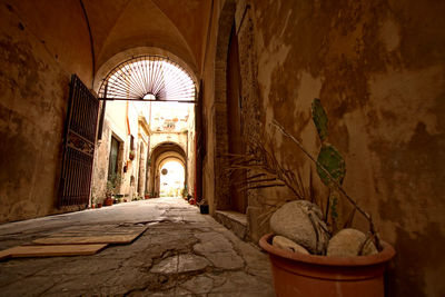 Corridor of historic building
