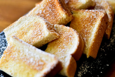 Close-up of bread on table