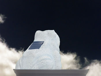 Low angle view of ice cream against sky