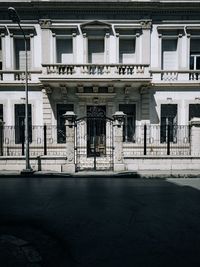 Facade of historic building