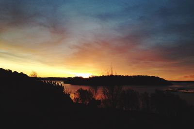 Scenic view of sunset sky