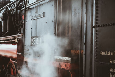 Train at railroad station