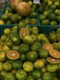 Full frame shot of fruits for sale at market stall