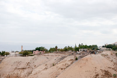 Panoramic view of beach against sky