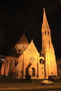 View of church at night