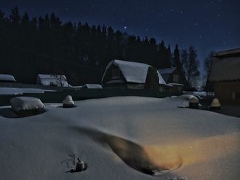 View of dark sky at night