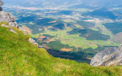 High angle view of landscape