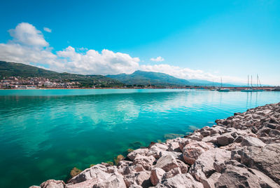 Scenic view of sea against sky