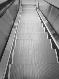 View of escalator