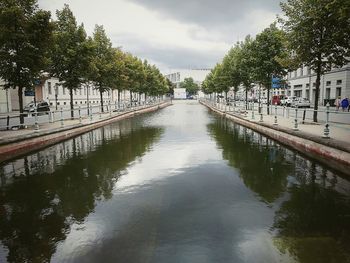 Canal passing through a city