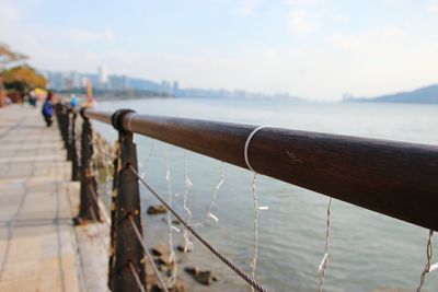 Close-up of water against blurred background