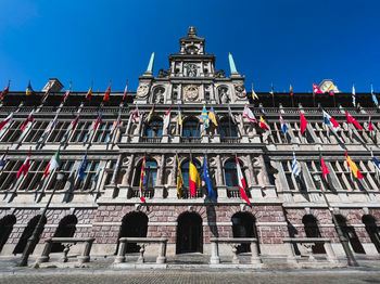 Low angle view of historical building