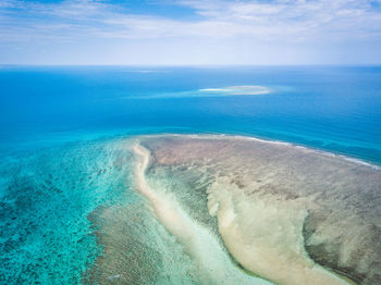 Aerial view of island