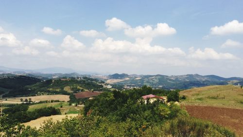 Scenic view of landscape against sky