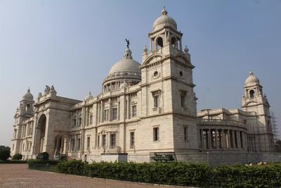 Low angle view of historic building against sky