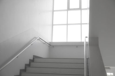 Low angle view of staircase in building
