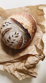 Close-up of bread on table