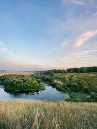 Scenic view of landscape against sky