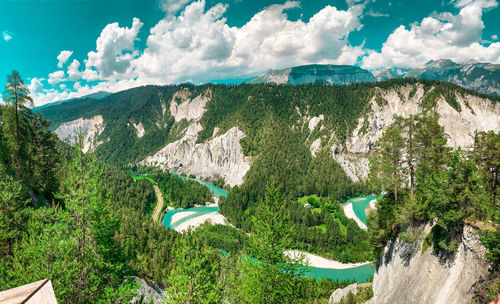 Panoramic view of landscape against sky