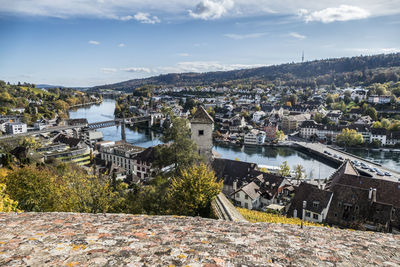 Aerial view of schaffhausen