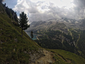 Scenic view of mountains