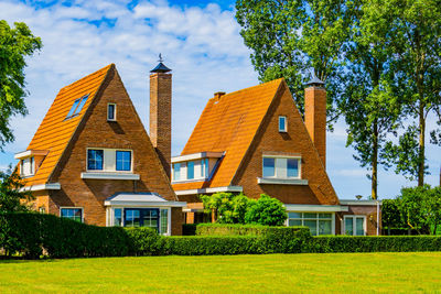 Residential buildings against sky