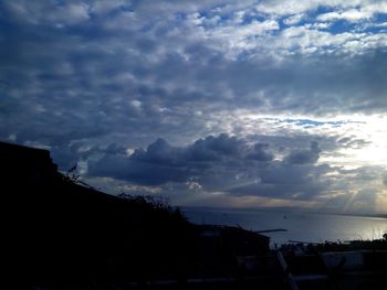 View of cloudy sky at sunset