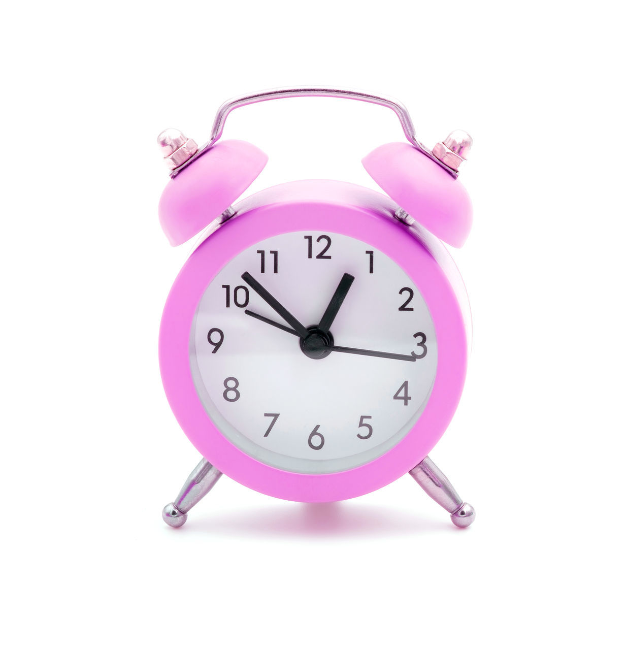 clock, alarm clock, time, pink, clock face, minute hand, purple, cut out, white background, instrument of time, studio shot, violet, single object, indoors, deadline, no people, magenta, number, furniture, white, clock hand, cartoon