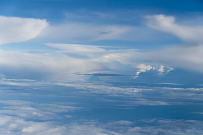 Low angle view of cloudy sky