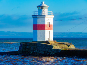 Light house at sweden's largest lake värnersee