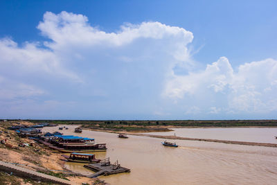 Panoramic view of sea against sky