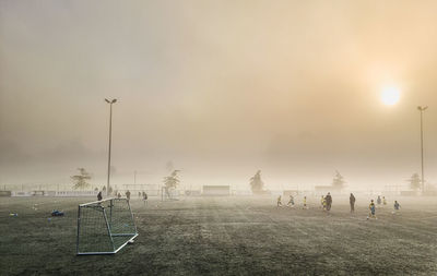 Pictures took before the football game of my son during the golden hour in belgium braine-l'alleud