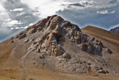 Scenic view of rocky mountains against sky