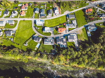 High angle view of cityscape