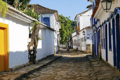 Street amidst buildings in town