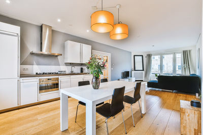 Table and chairs at home