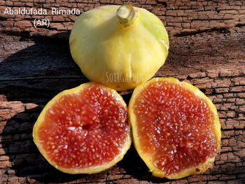 Close-up of fruits on table