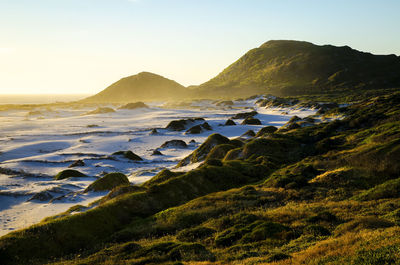 Scenic view of mountains