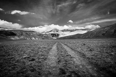 Road passing through mountains
