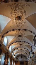 Low angle view of ceiling of building