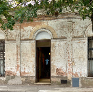 Entrance of abandoned building