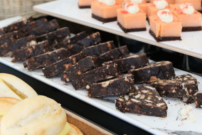 Close-up of meat in store