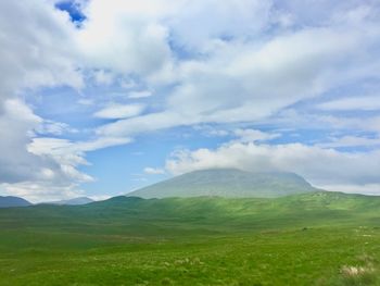 Scenic view of landscape against sky